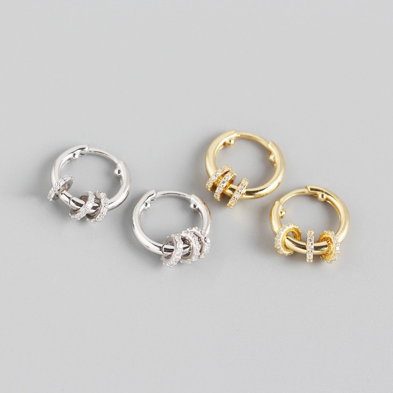 2021 New Japanese and Korean Light Luxury One Style for DualWear Activity Diamond Ring Transfer Beads Temperament Ear Clip Earrings for Womenpicture18