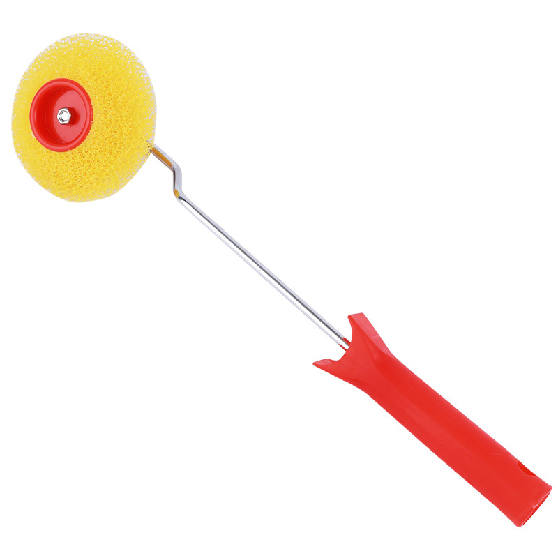 Esquina al por mayor esponja rodillo de dibujo de pelo cepillo abierto completo recorte de ángulo de pared exterior de dibujo de flores rodillo de dibujo de pelo bilateral