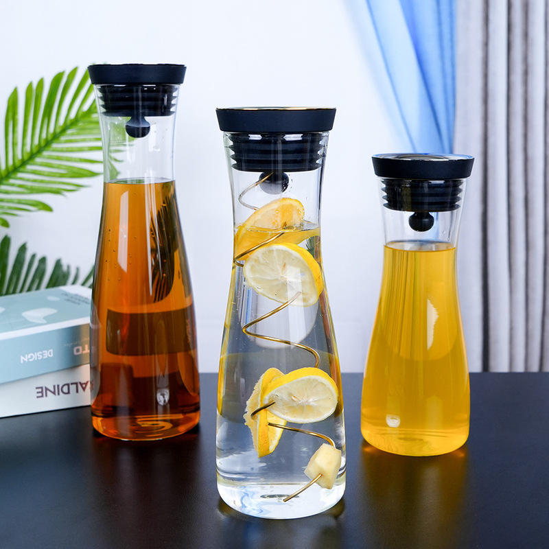 創意シンプルヨーロッパ式水晶ガラス冷水ポット洋式大容量耐熱家庭用冷水ポット|undefined