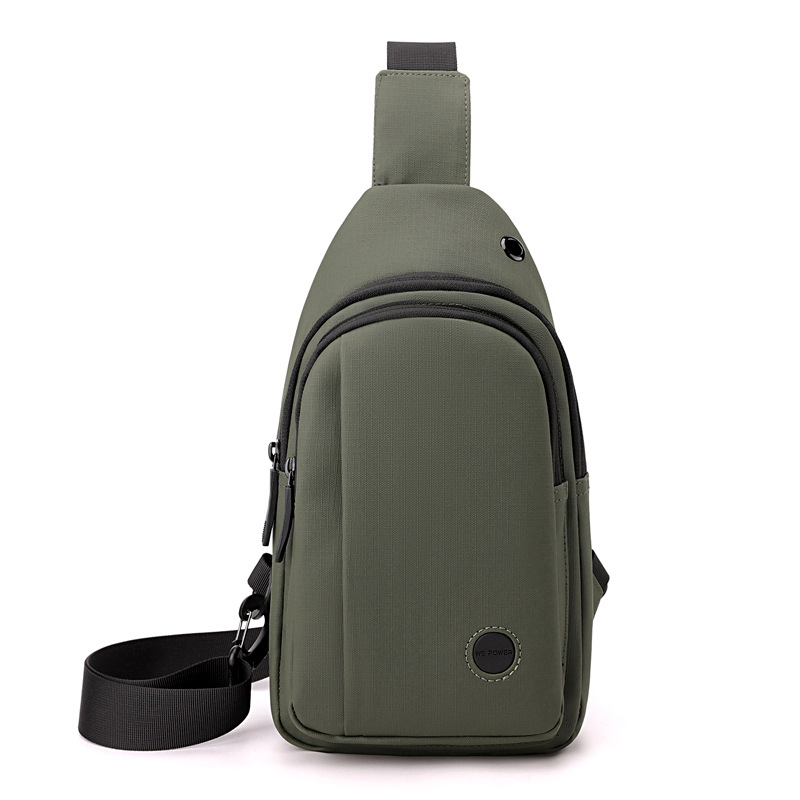 WEPOWER nuevo bolso de pecho para hombre estilo coreano simple y avanzado bolso de mensajero práctico al aire libre casual en el pecho