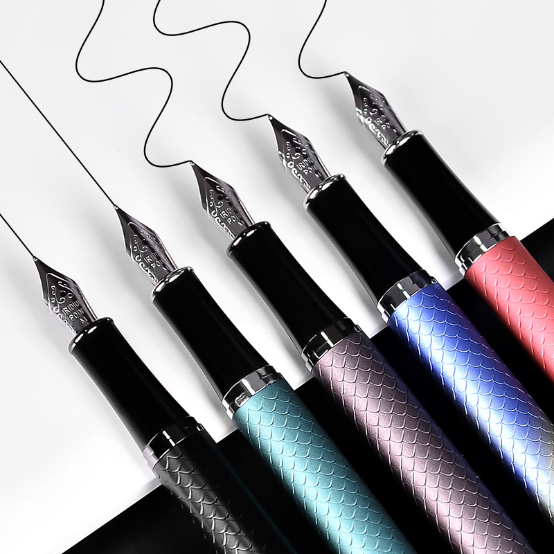 Baoke T21 Signature Jewelry Pen High-grade Metal Rod Signature Carbon Black Business Office Pen Printable LOGO