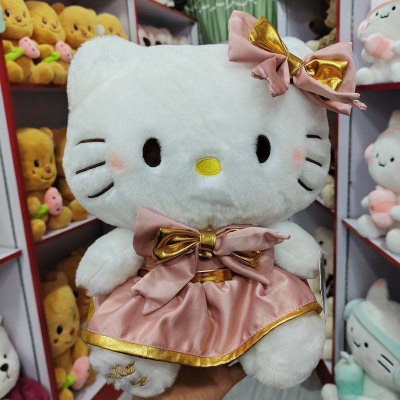 かわいいkt猫ぬいぐるみ人形ケイティ猫人形ピンクスカートkt猫人形誕生日プレゼント女の子|undefined