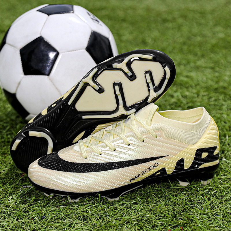 Zapatos de fútbol altos y bajos para hombres y mujeres tf clavos rotos ag clavos largos estudiantes de primaria y secundaria niños niños entrenamiento de competencia de césped artificial