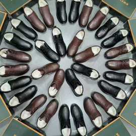 品牌棉鞋男士冬季新款皮毛一体老爸加绒保暖皮鞋休闲加厚高帮男鞋