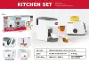 Realistic coffee machine, bread, 2 in 1