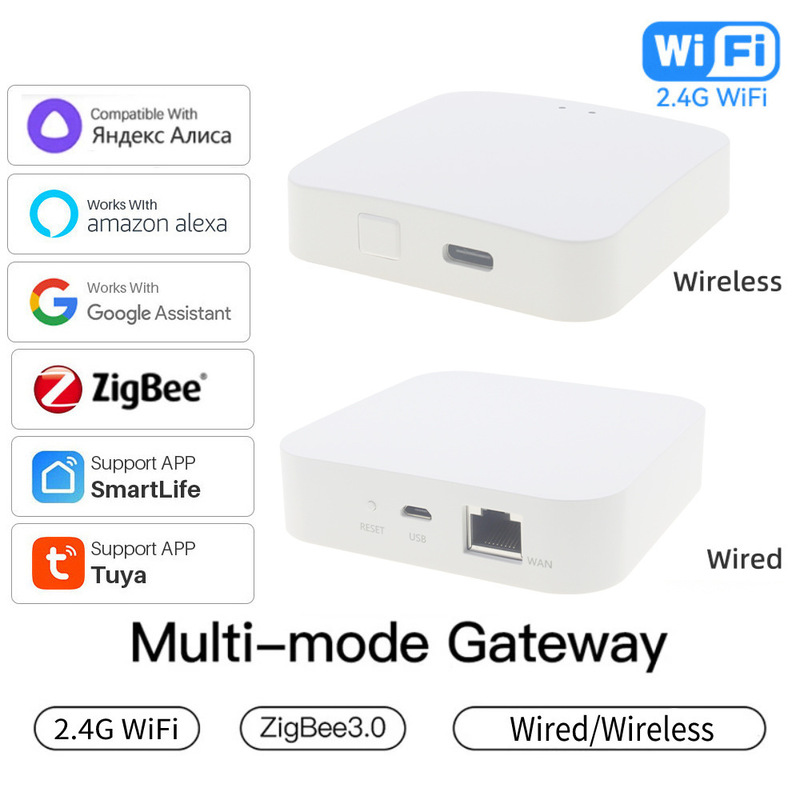 Graffiti gateway wireless remote controller automatic smart home wired smart zigbee bluetooth multimode gateway