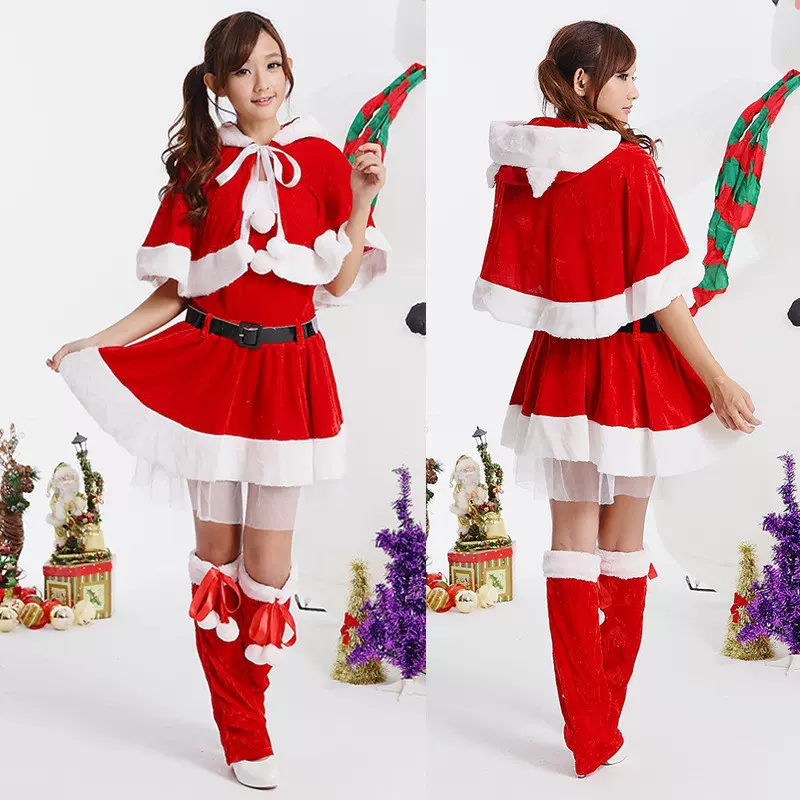 成人圣诞服装儿童男圣诞服圣诞节cosplay服装圣诞老人演出表演服