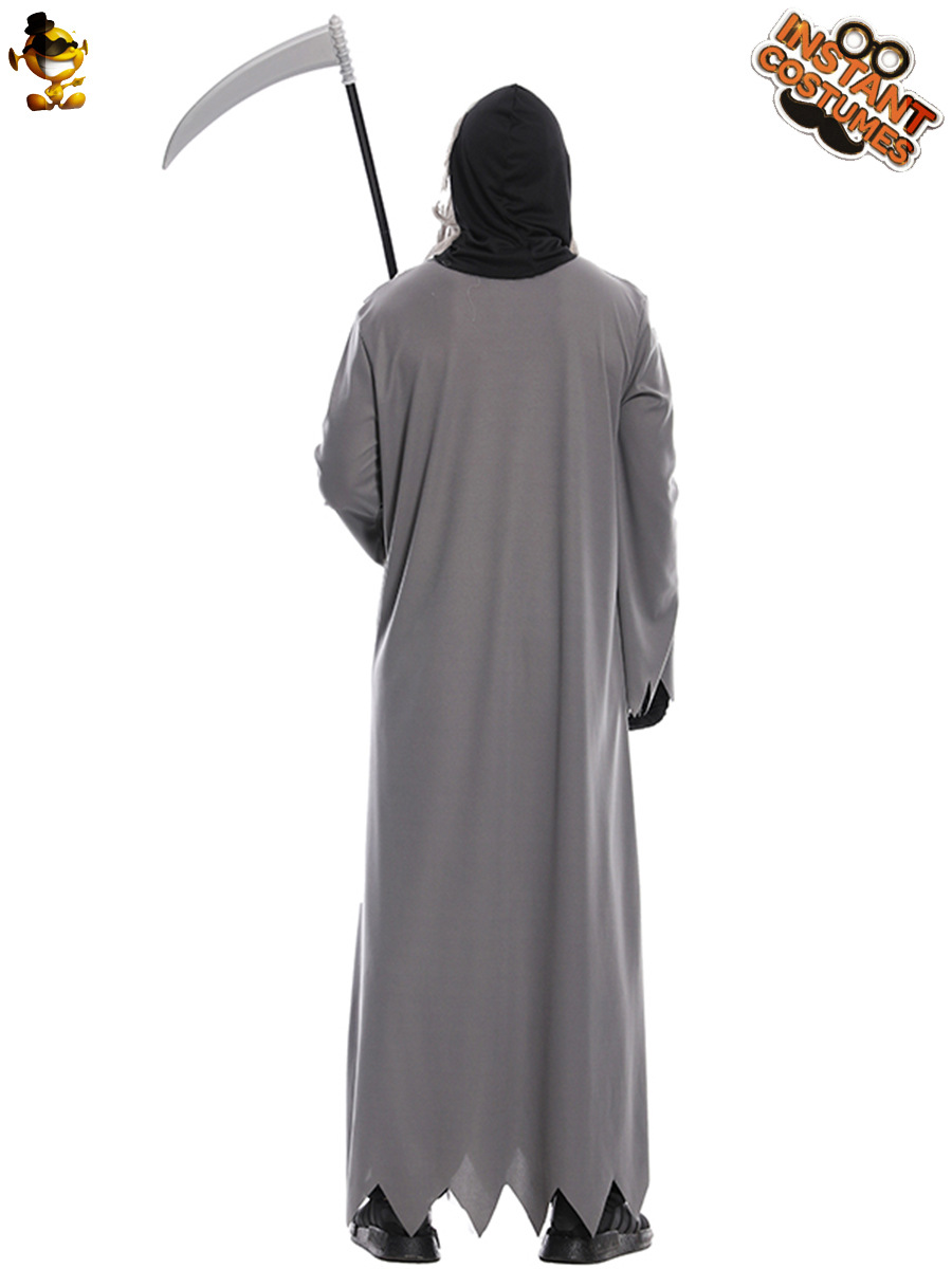 Halloween gran hombre gris horror cadena fantasma Halloween partido traje Cosplay ropa etapa rendimiento ropa