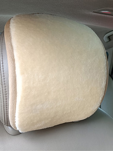 Car seat headrest protective cover oil-proof and dirt-proof universal headrest cushion winter plush headrest cover universal for all seasons