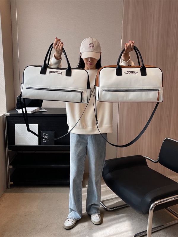 Bolso de viaje con letras modernas y texturizadas, nuevo bolso de mano de gran capacidad, bolso de hombro, bolso de gimnasio, bolso deportivo.