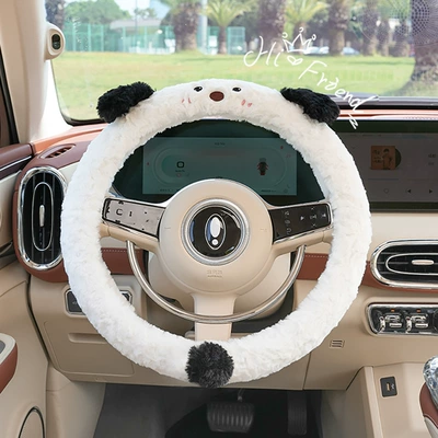 Steering wheel cover: puppy car steering wheel handle