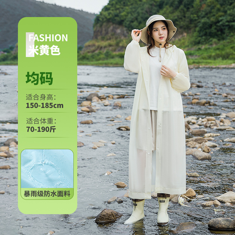 Adultos no desechables chaqueta de lluvia larga al aire libre montaña viaje grueso todo el cuerpo tormenta lluvia gris portátil chaqueta de lluvia