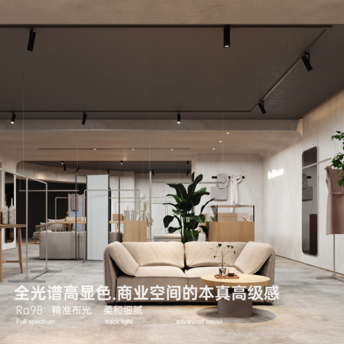 LED track spotlight commercial wholesale clothing store full spectrum 98 high display wall washing home small hill guide track spotlight