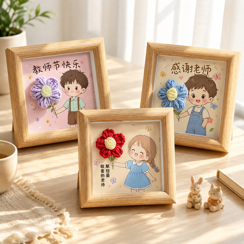 Teacher's Day photo frame decoration gift, creative gift, desktop photo frame, sunflower photo frame, teacher's gift Teacher's Day photo frame decoration gift, creative gift, desktop photo frame, sunflower photo frame, teacher's gift