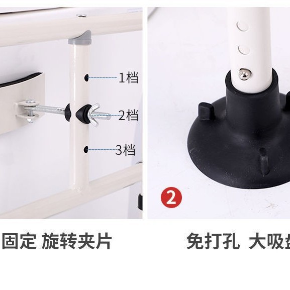 Inodoro de barandilla estante de inodoro de ancianos asistido marco de inodoro de baños de mujeres embarazadas con discapacidad inodoro de barandilla sin agujeros
