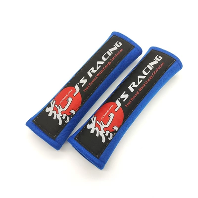 pad modified JDM car | Seat belt shoulder pad - art-blue
