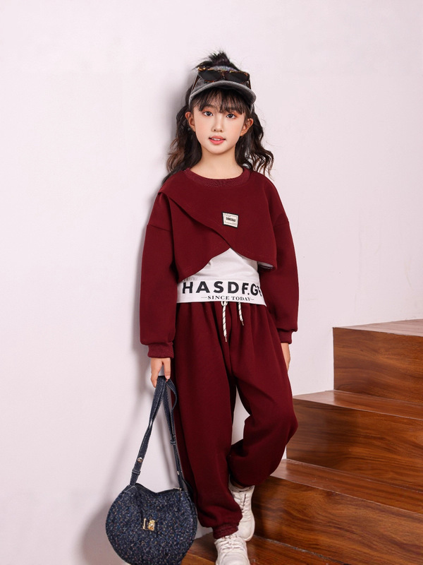 童装春秋季女童套装秋装长袖外套休闲裤运动服洋气两件套卫衣套装|undefined