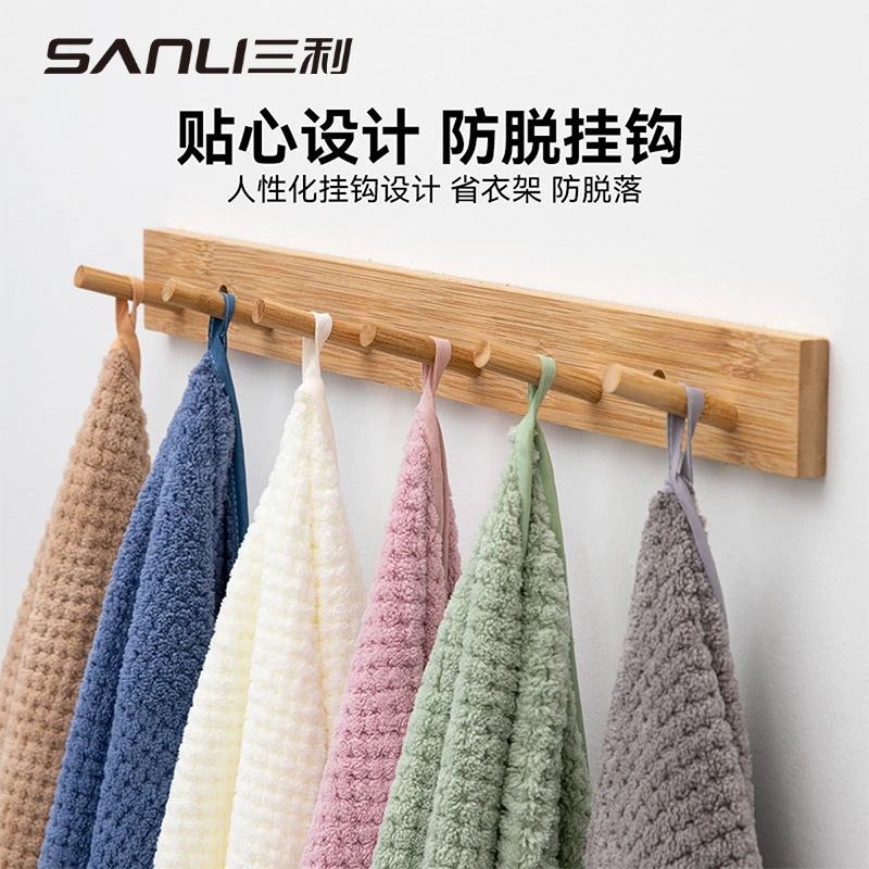 Sanli piña toalla suave no es fácil de caer el cabello toalla de baño de adultos toalla facial de coral toalla absorción de piel