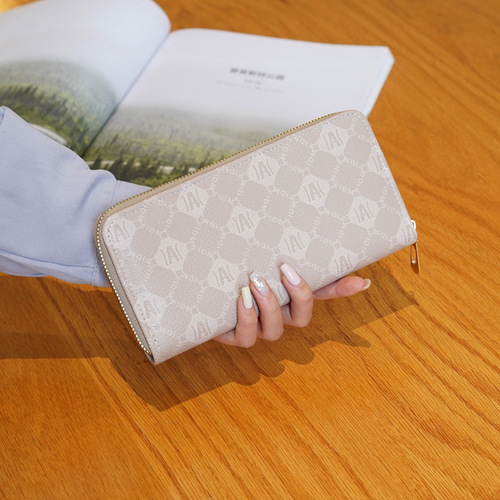 Manufacturer women's long 2024 new fashion soft pickup bag wallet women's clutch bag pocket women one piece drop shipping