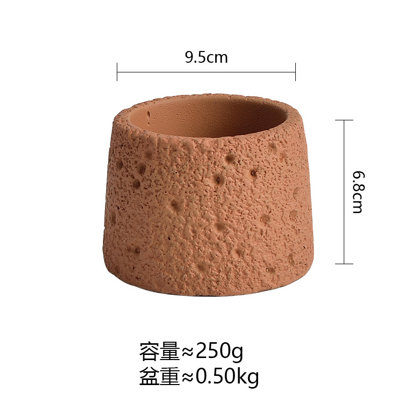 跨境哑光蜡烛容器空杯灌蜡水泥香薰蜡杯浪漫香氛礼物火山石蜡烛杯|undefined