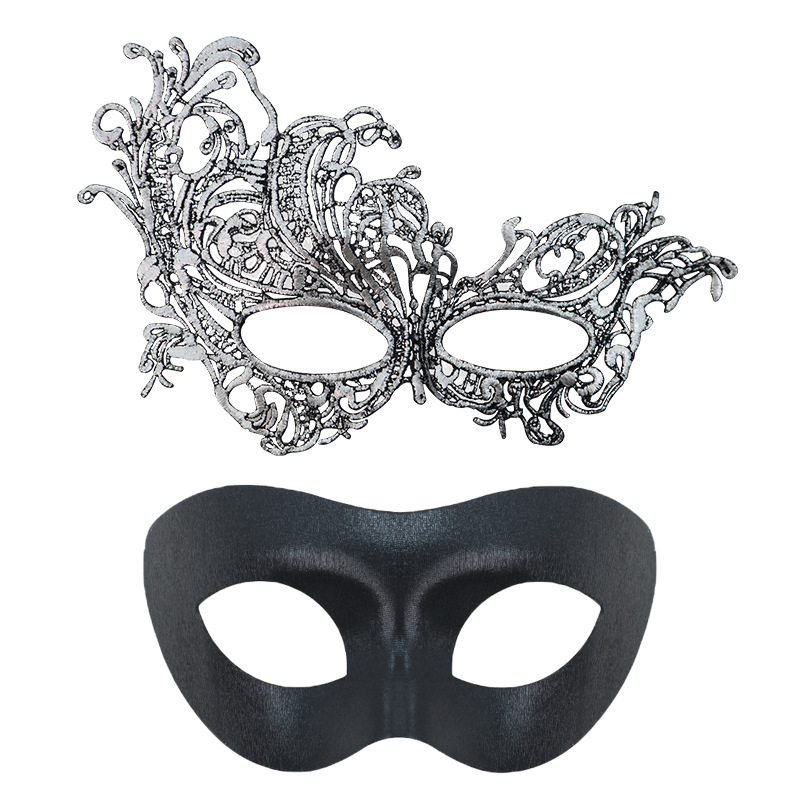 Amazon Hot Sale Halloween máscaras Half-Face máscaras de fiesta props bar máscaras