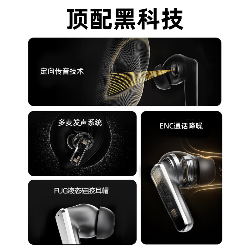 爆款跨境A89无线入耳式降噪高音质超长续航AI翻译156国家耳机 - 3