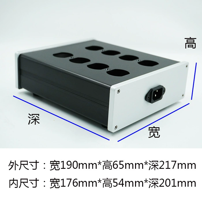184 полностью алюминиевый корпус усилителя с гнездом, небольшой корпус предварительного фильтра, очиститель мощности