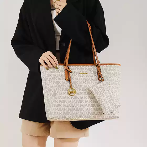Printed Large Tote Bag Women Shoulder Handbag Light Luxury Fashion