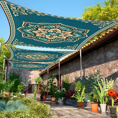 Avtomobil yan çətirləri — decorative fabric for ambiance decoration - sunshade-sail-13-185-240cm