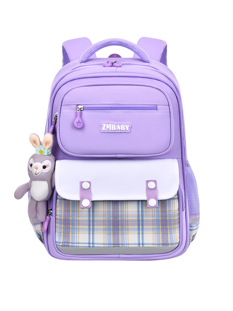 Nueva Escuela Primaria estudiante mochila de la muchacha de 6-14 años de edad los niños mochila de gran capacidad de la muchacha de alto aspecto mochila a cuadros