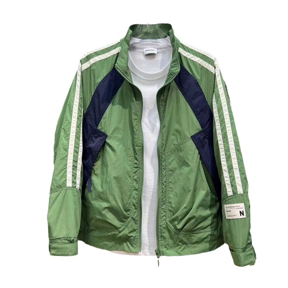 Men's Clothing Spring and autumn new patterned jackets men's fashion trend workwear hooded men's jackets versatile casual popular clothes trend_voghion.com