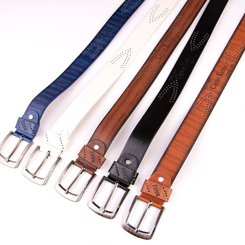 Ancient-style men's pin buckle belt, cross-border leisure men's pants belt, direct factory sales