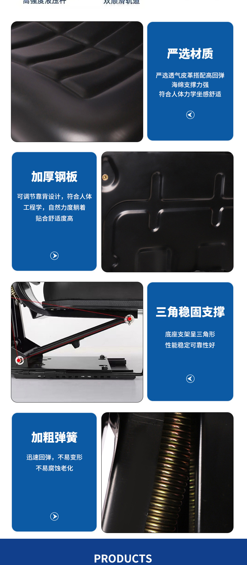 Tractor shock-absorbing universal seat, tractor and combine harvester universal suspension shock-absorbing seat, agricultural machinery single-person seat