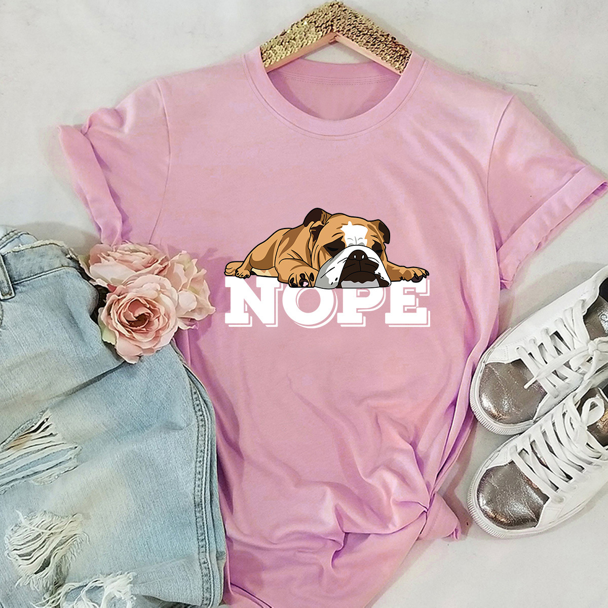 Animal Print Short Sleeve T-Shirt NSSN21220