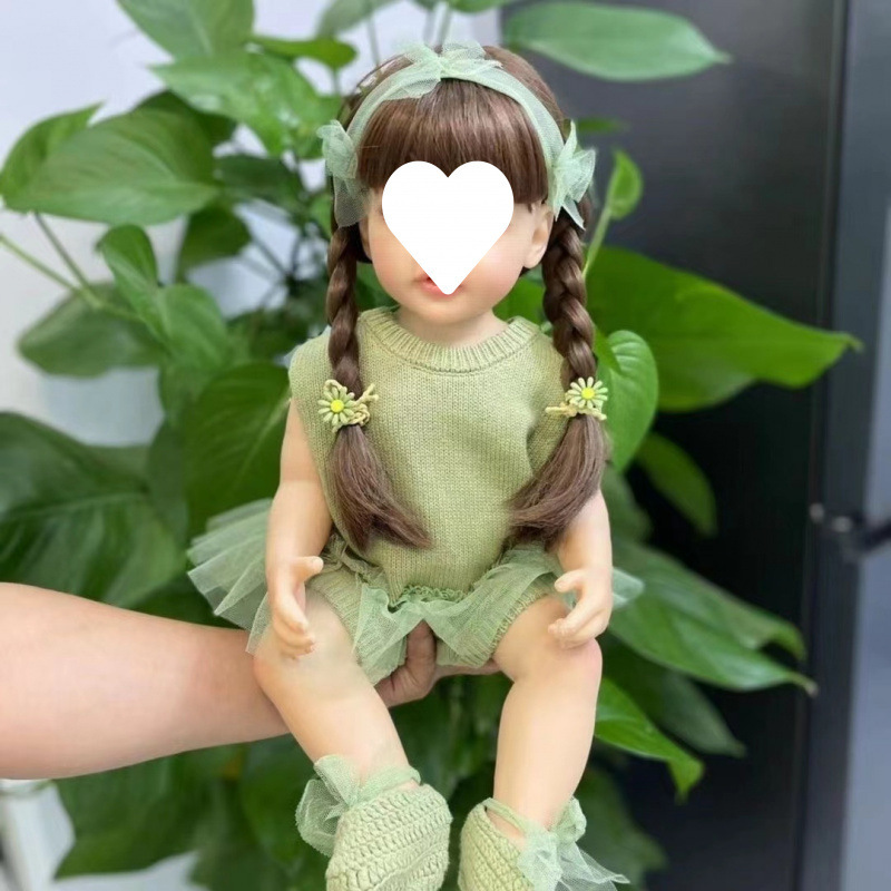 可洗澡55厘米仿真娃娃过家家女孩陪伴搪胶娃娃生日|undefined