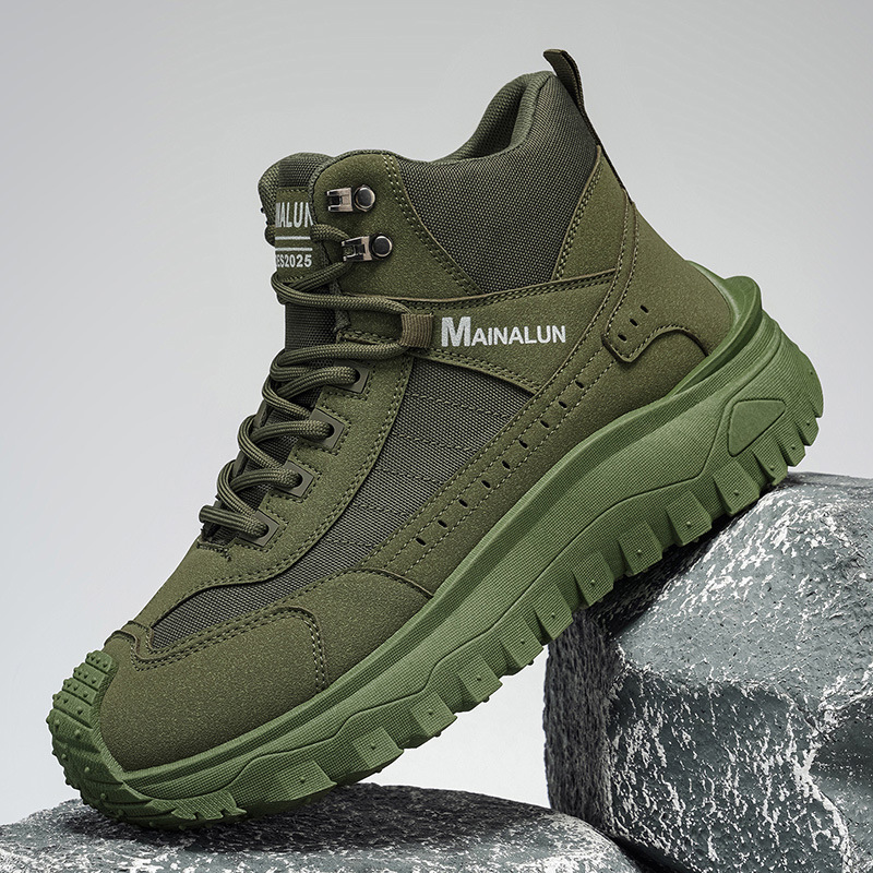 Botas de Trabajo Martin para Hombre de PU y Caucho Ligeras Antideslizantes para Uso Diario