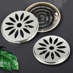 Mosquito-repellent incense tray shelf mosquito-repellent incense box with lid bracket stainless steel tray rack safe and anti-scalding fireproof creative ash tray