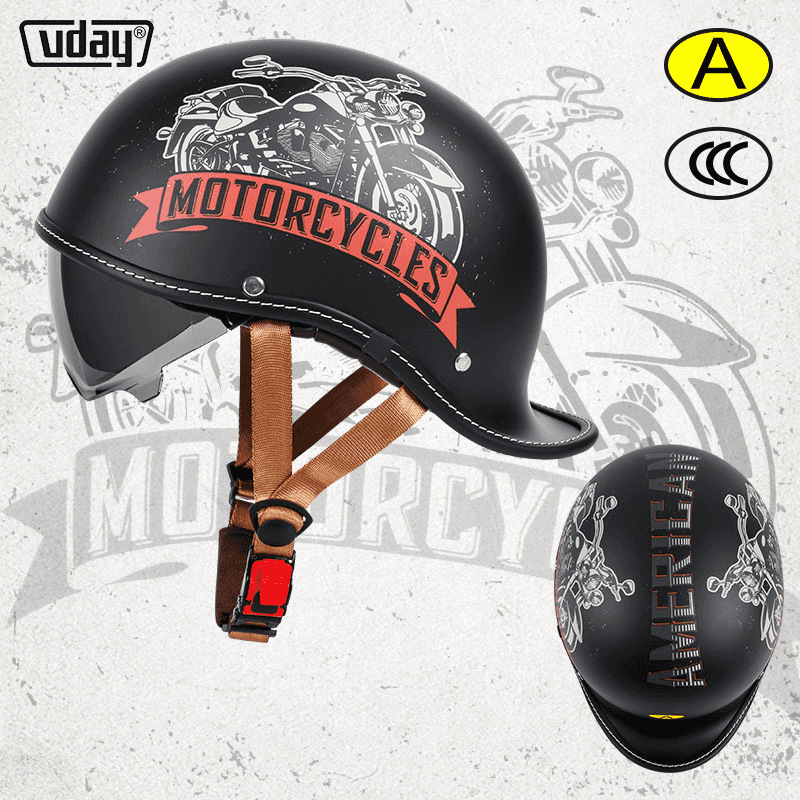 Motosiklet kaskı (dəbilqə) | Motuoche Helmet - black-m-52-54cm