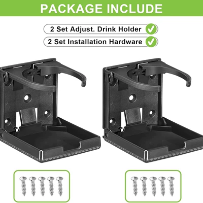 Bracket, Adjustable Size, Car cup holder/beverage holder