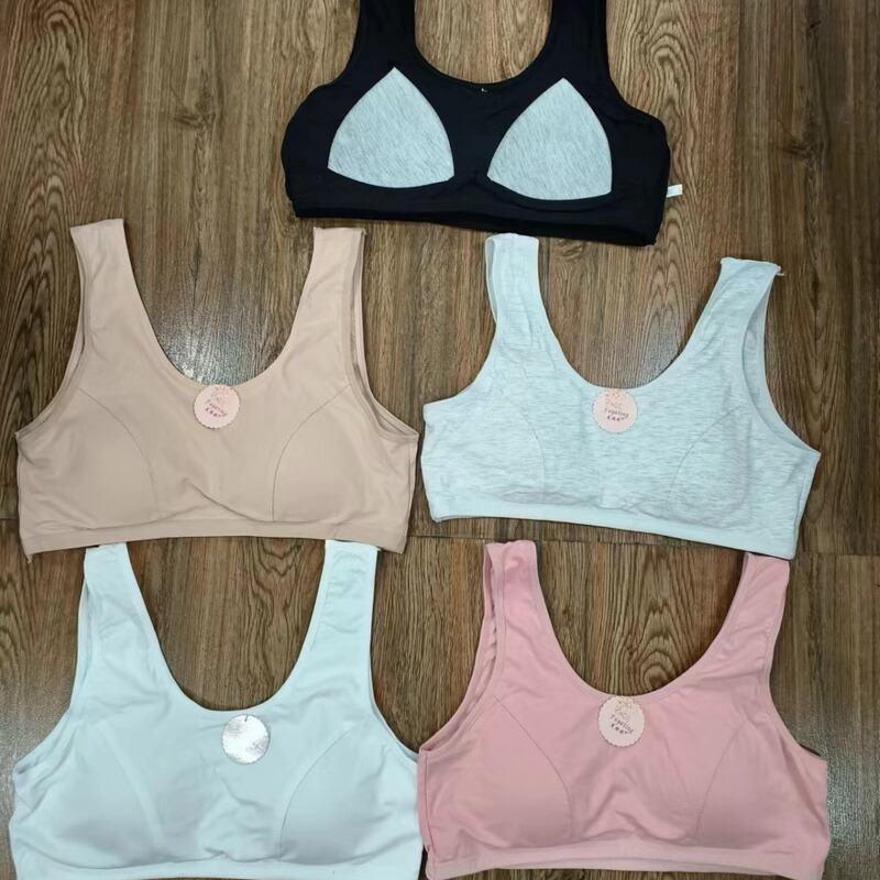 Free shipping 95% cotton mother underwear vest pullover bra fixed Cup women's cotton thin comfortable sports Free shipping 95% cotton mother underwear vest pullover bra fixed Cup women's cotton thin comfortable sports