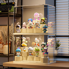 アクリルブラインドボックスディスプレイボックス透明防塵収納バーラブブバブルマートプラスチックフィギュアディスプレイキャビネット