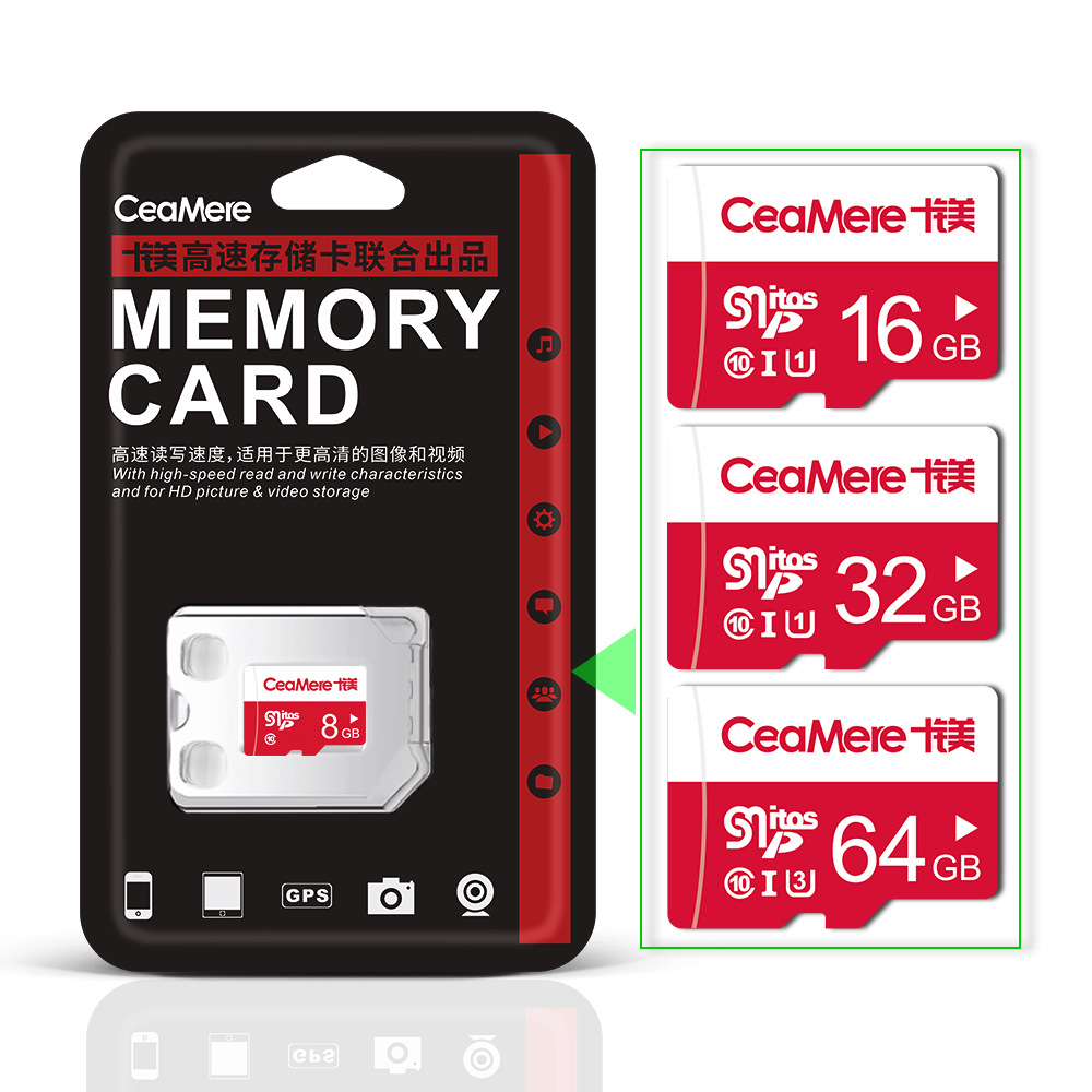 Thẻ nhớ điện thoại di động 4g thẻ lưu trữ 16g thẻ TF 32g thẻ nhớ ghi âm lái xe