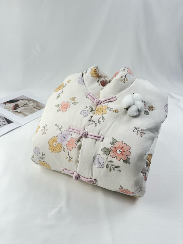 批发代发秋冬新品新中式棉衣纯棉花加厚碎花棉袄女装立领棉服上衣|undefined