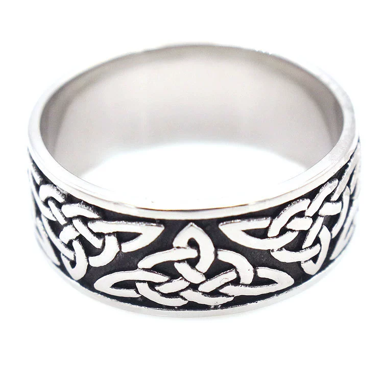 Retro ring stainless steel, European style