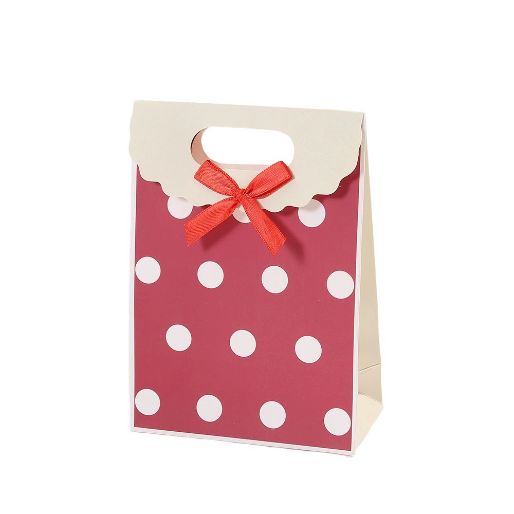 Small linen bag with bow, Birthday gift