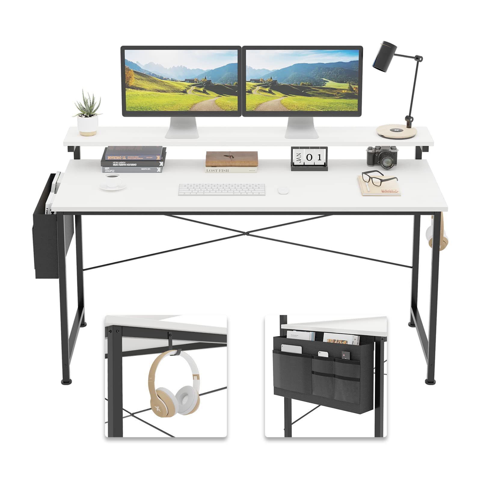 Mesa de computadora de escritorio moderna y simple, mesa de elevación de dormitorio, mesa de trabajo de estudio