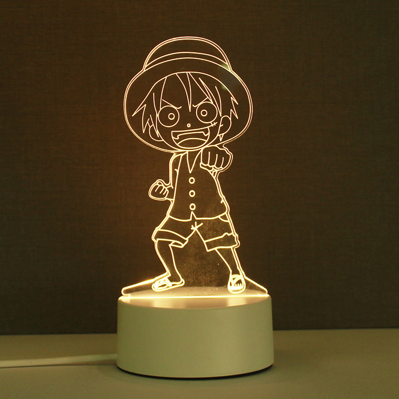 3d小夜灯卸売り来図創意プレゼント電気スタンドクロスボーダー爆金雰囲気ベッドヘッドライト定アクリル製ロゴ|undefined