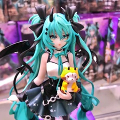 初音未来恶魔款手办小浣熊X小恶魔miku洛丽塔手办模型生日礼物