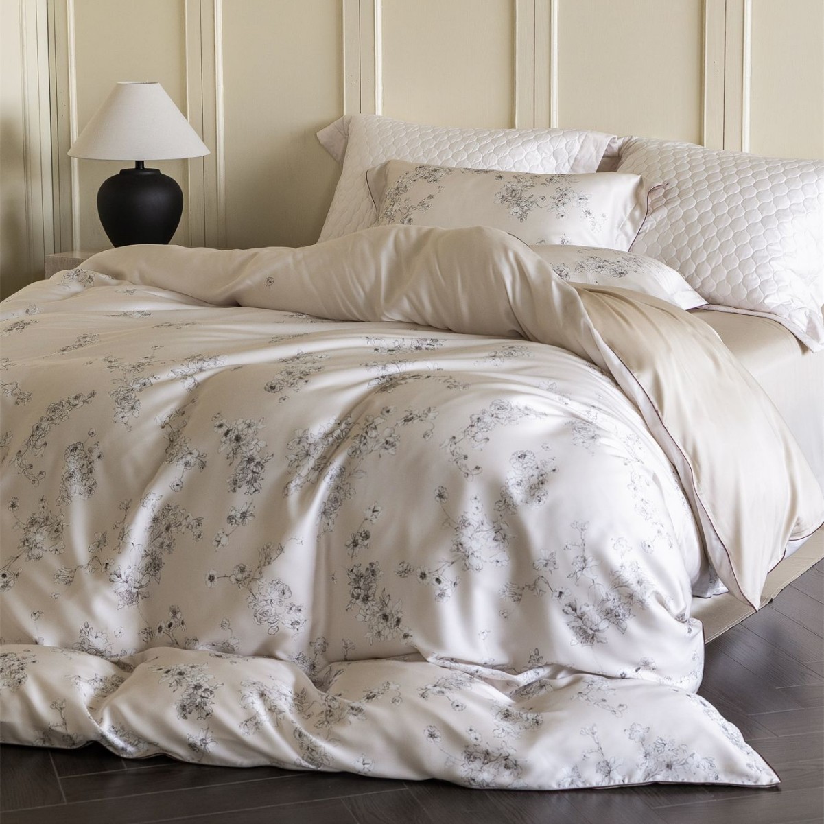 Sommar påslakanset i issilke tencel 4-delar_voghion.com