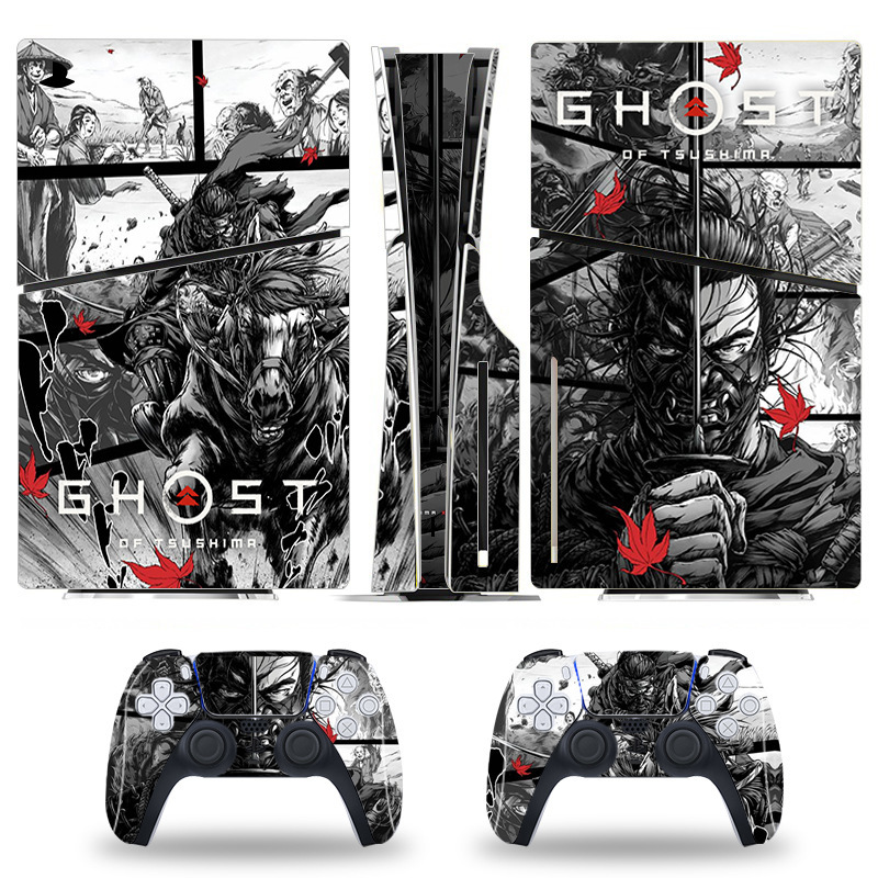 Ps5 slimゲーム機シール保護カラーフィルムスキンスティック痛貼りデジタル光学ドライブ漫画フィルム|undefined